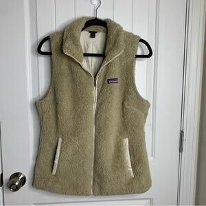 Patagonia los gatos fuzzy zip up vest jacket size large‎ women’s gorpcore